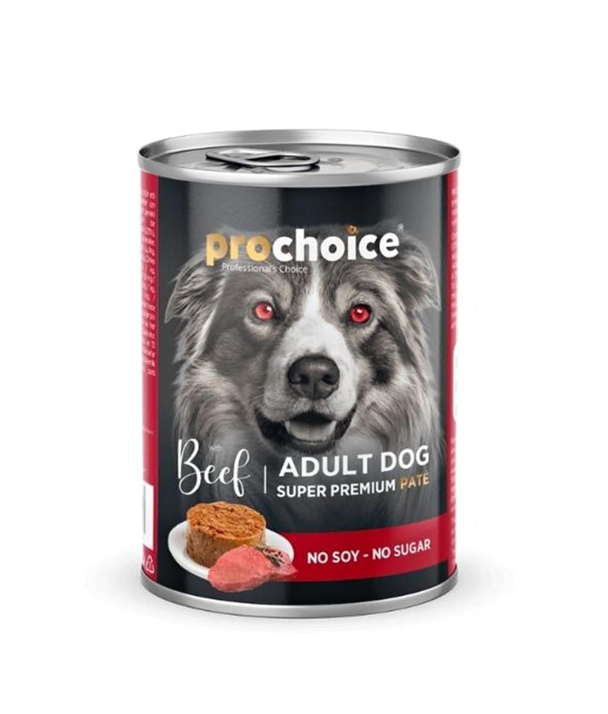 Pro Choice Sigir Etli Sekersiz Ezme Yetiskin Köpek Konservesi 400gr