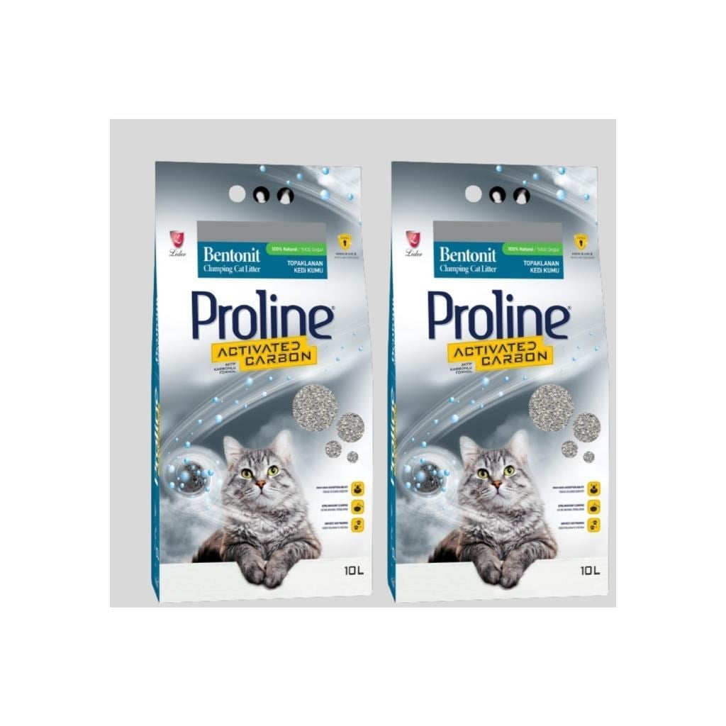 Pro Line Aktif Karbon Kedi Kumu 10 Lt X 2 Adet 