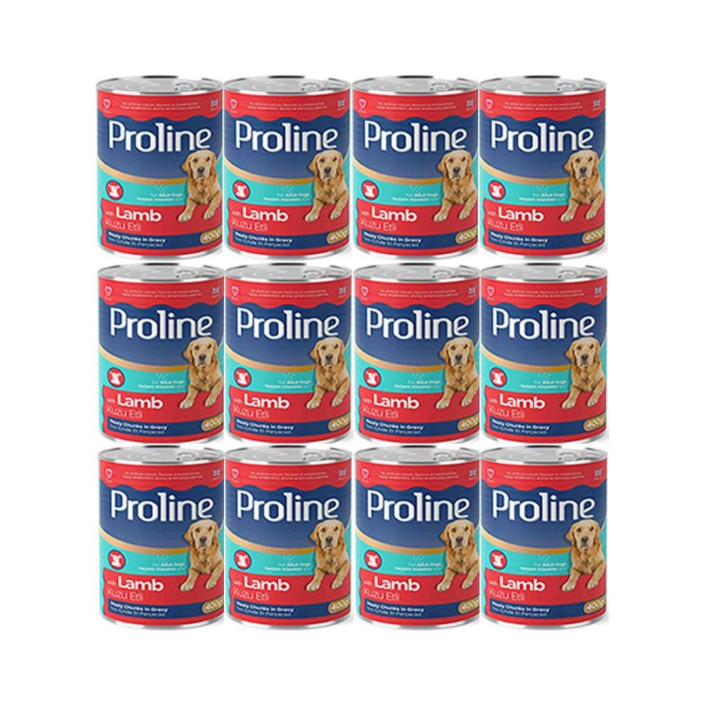 Pro line Kuzu Etli Yetişkin Köpek Konservesi 400 Gr 12 Adet