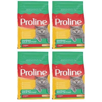Pro Line Sterilised Tavuklu Kısır Kedi Maması 1.2 Kg*4 Adet