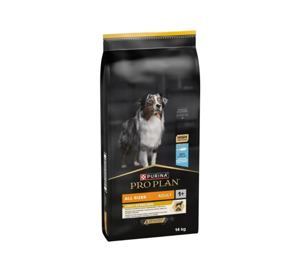 Pro Plan All Size Beyaz Balıklı Sterilised-Light Yetişkin Köpek Maması 14 Kg