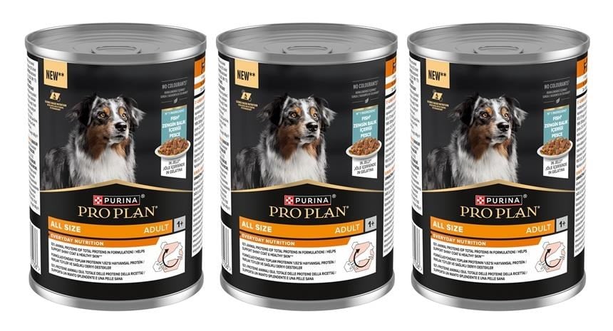Pro Plan Balıklı Yetişkin Köpek Konservesi 400 Gr*3 Adet