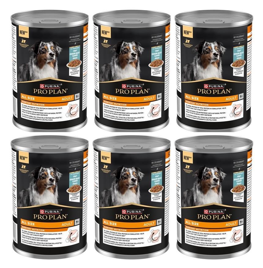 Pro Plan Balıklı Yetişkin Köpek Konservesi 400 Gr*6 Adet