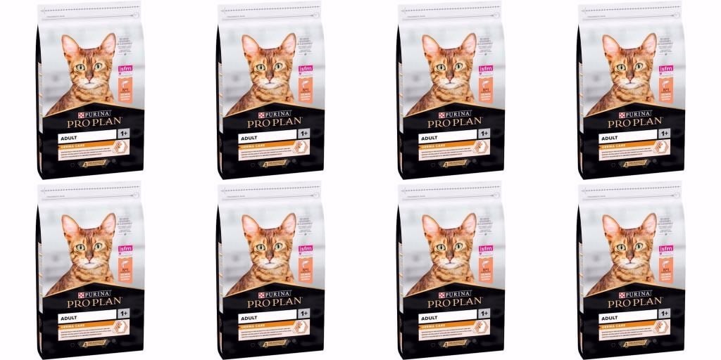 Pro Plan Derma Plus Somonlu Yetişkin Kedi Maması 1,5 Kg X 8 Adet