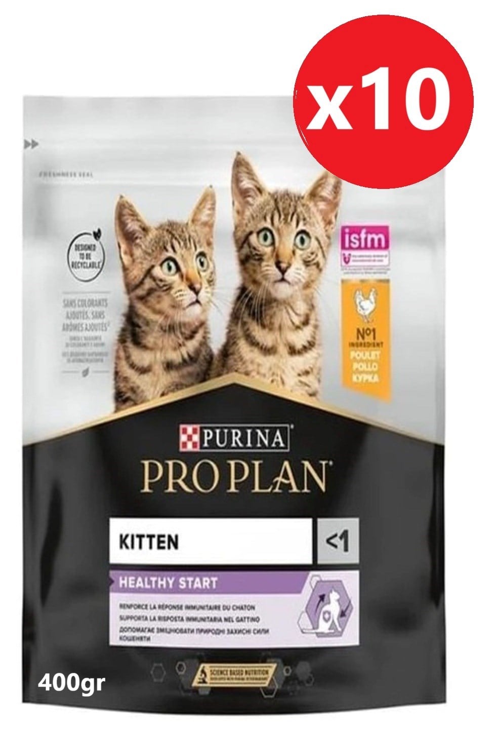 Pro Plan Junior Tavuklu Yavru Kedi Maması 400 gr*10 Adet