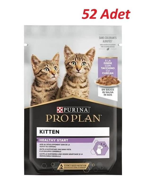 Pro Plan Pouch Sos İçinde Hindili Yavru Kedi Konservesi 85 Gr*52 Adet