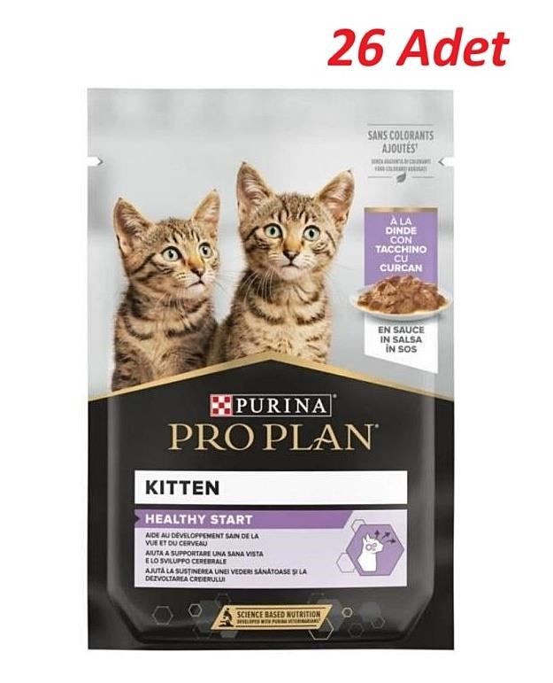 Pro Plan Pouch Sos İçinde Hindili Yavru Kedi Konservesi 85 Gr*26 Adet