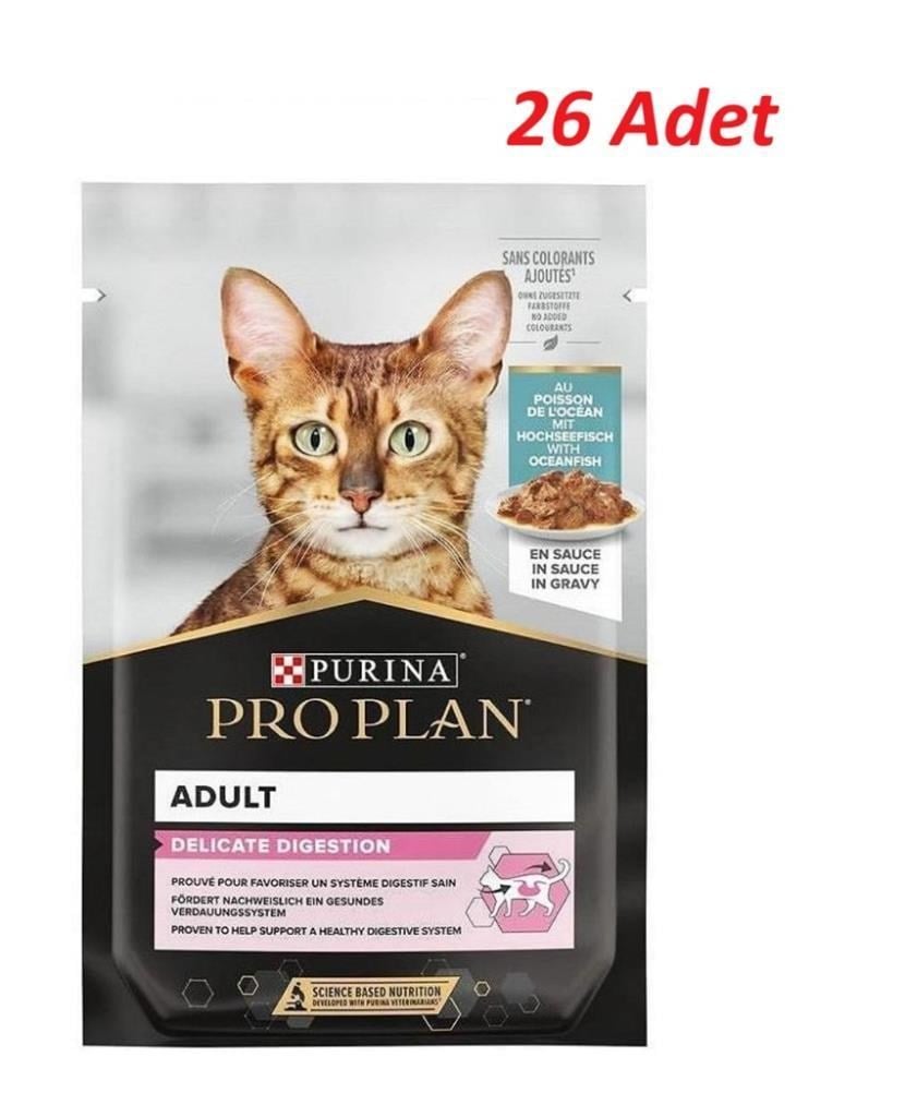 Pro Plan Pouch Sos İçinde Okyanus Balıklı Yetişkin Kedi Konservesi 85 Gr*26 ADET