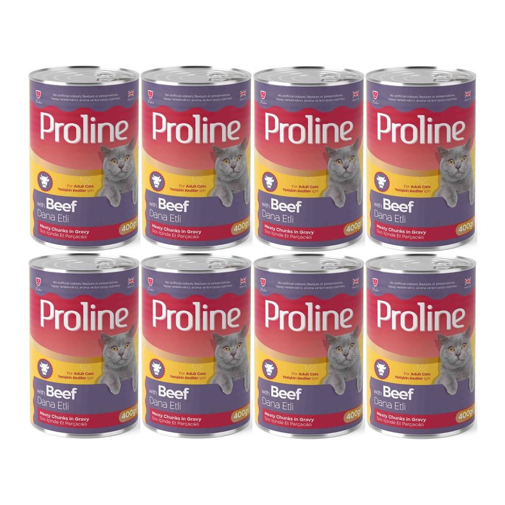 Proline Dana Etli Yetişkin Kedi Konservesi 400 Gr*8 Adet