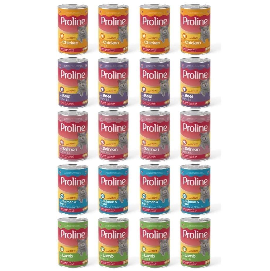 Proline Karışık Yetişkin Kedi Konservesi 400 Gr X 20 Adet