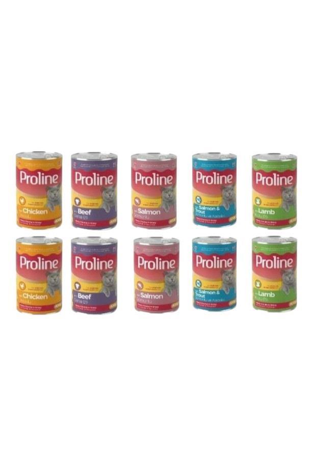 Proline Karışık Yetişkin Kedi Konservesi 400 Gr X 10 Adet