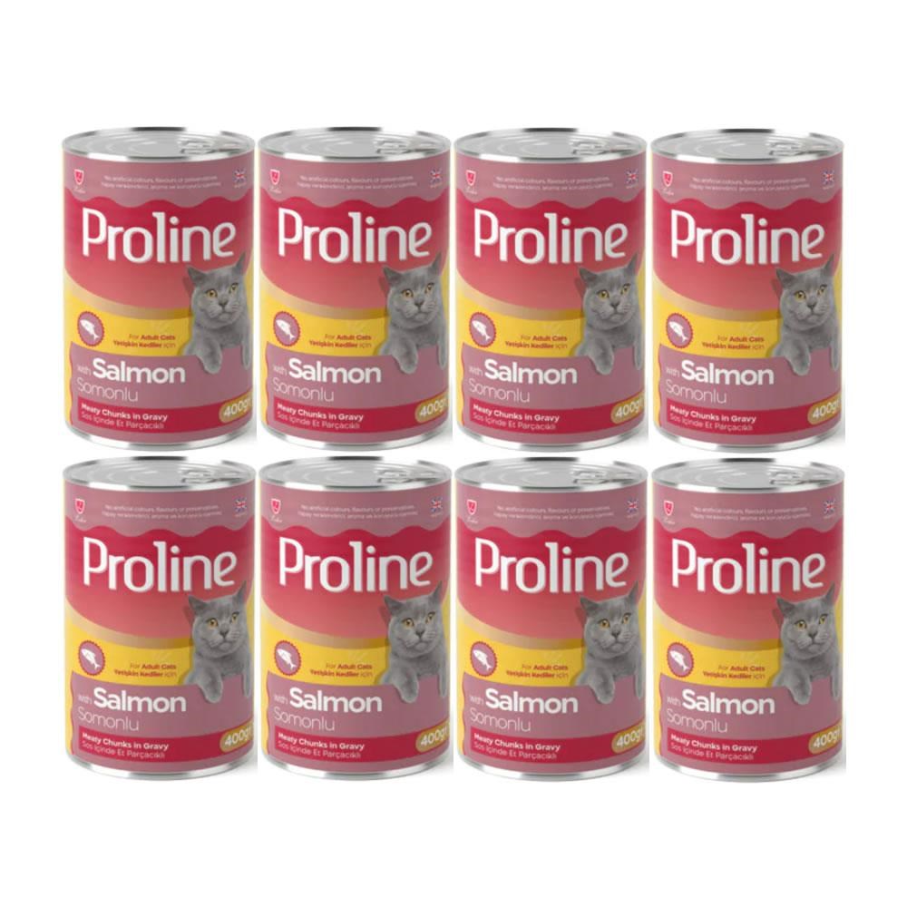 Proline Somonlu Yetişkin Kedi Konservesi 400 Gr*8 Adet