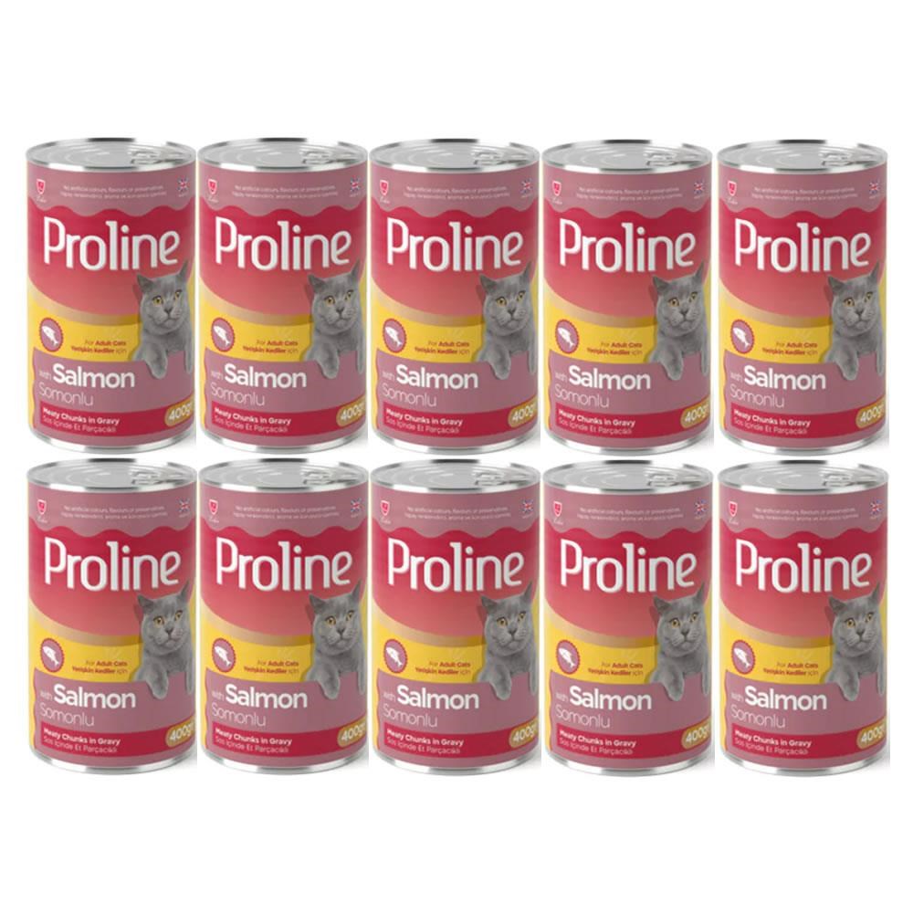 Proline Somonlu Yetişkin Kedi Konservesi 400 Gr*10 Adet