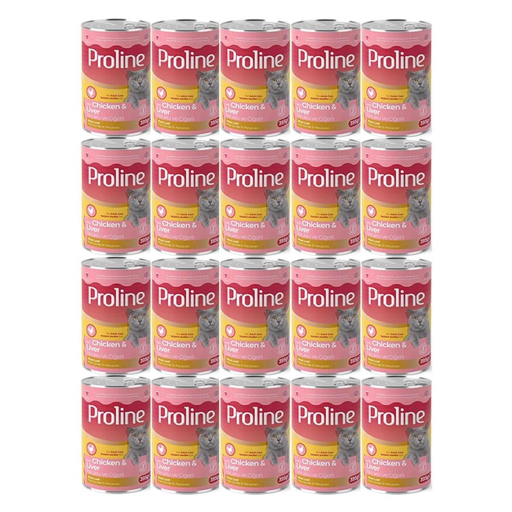 Proline Tavuklu ve Ciğerli Yetişkin Kedi Konservesi 395 Gr*20 Adet