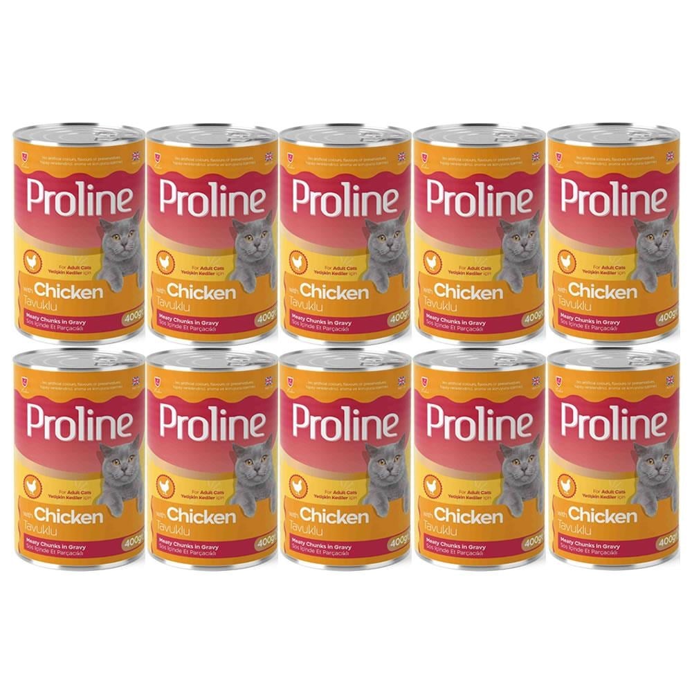 Proline Tavuklu Yetişkin Kedi Konservesi 400 Gr*10 Adet