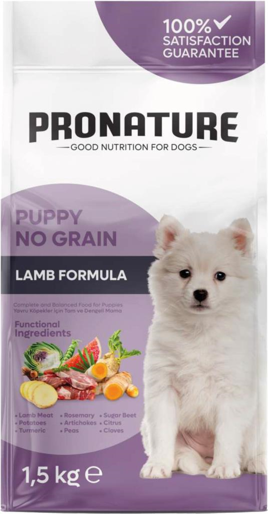 Pronature Perfect Growth Tahılsız Kuzu Etli Patatesli ve Enginarlı Yavru Köpek Maması 1,5 Kg