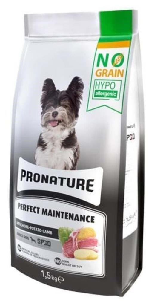 Pronature Perfect Maintenance Kuzu Etli Patatesli ve Enginarlı Yetişkin Köpek Maması 1,5 Kg
