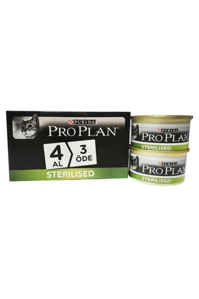 Proplan Sterilised Somonlu Kısırlaştırılmış Kedi Konservesi 85 Gr*24 ADET