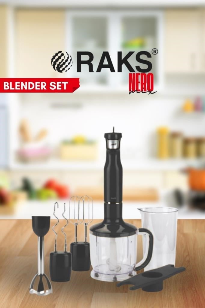 Raks Neromix 1700 Watt Turbo El Blender Seti Paslanmaz Çelik Bıçaklı Kahvaltı Bıçağı Hediyeli