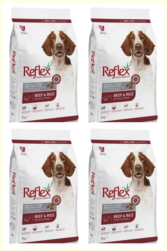 Reflex Beef Biftekli Yetiskin Köpek Mamasi 3 Kg*4 ADET