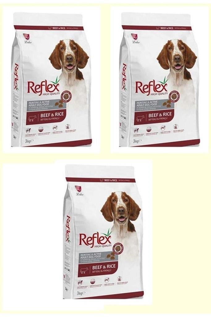 Reflex Beef Biftekli Yetiskin Köpek Mamasi 3 Kg* 3 ADET
