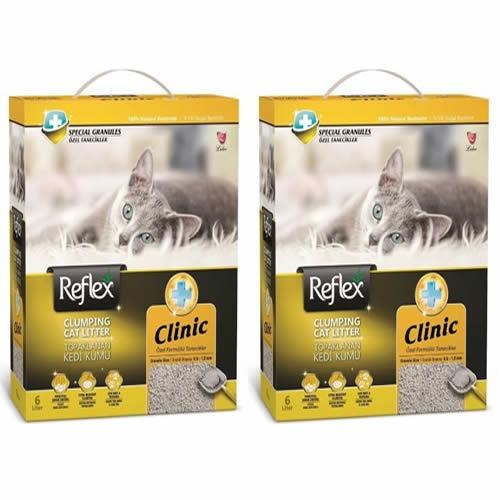 Reflex Klinik Kedi Kumu 6 Lt 2 Adet