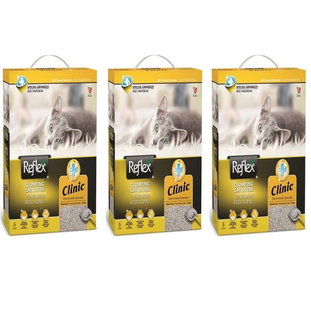 Reflex Klinik Kedi Kumu 6 Lt 3 Adet