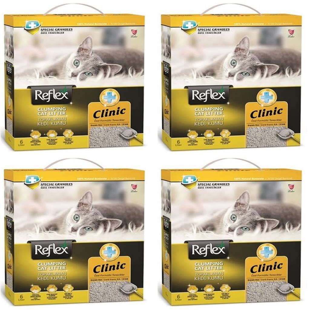 Reflex Klinik Kedi Kumu 6 Lt 4'Lü Set