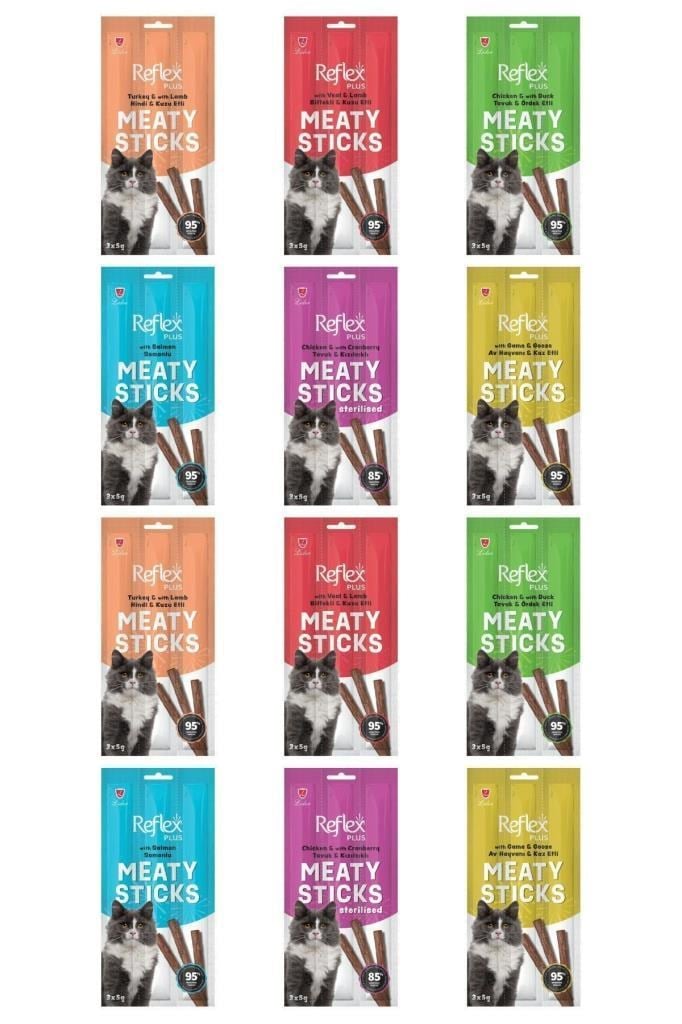 Reflex Meaty Sticks Kedi Ödül Çubuğu 3x5 gr 10 Paket