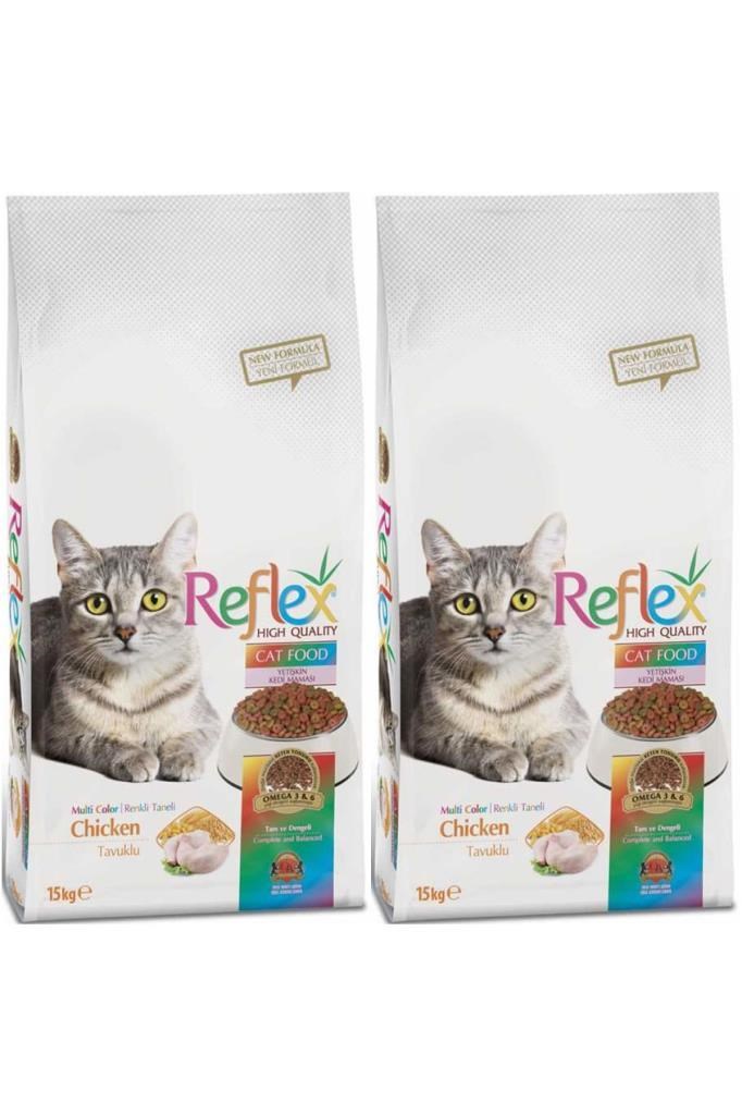 Reflex Multi Color Tavuklu Yetişkin Kedi Maması 15kg 2 Adet