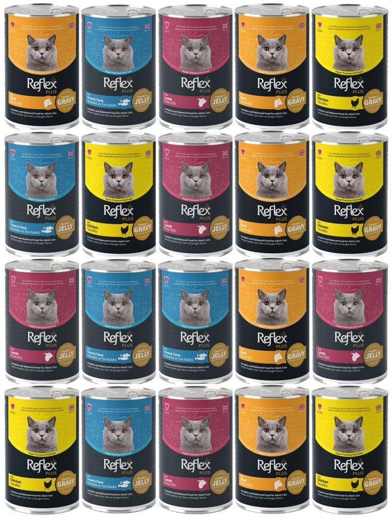 Reflex Plus KarışıkYetişkin Kedi Konservesi 400 Gr *20 ADET