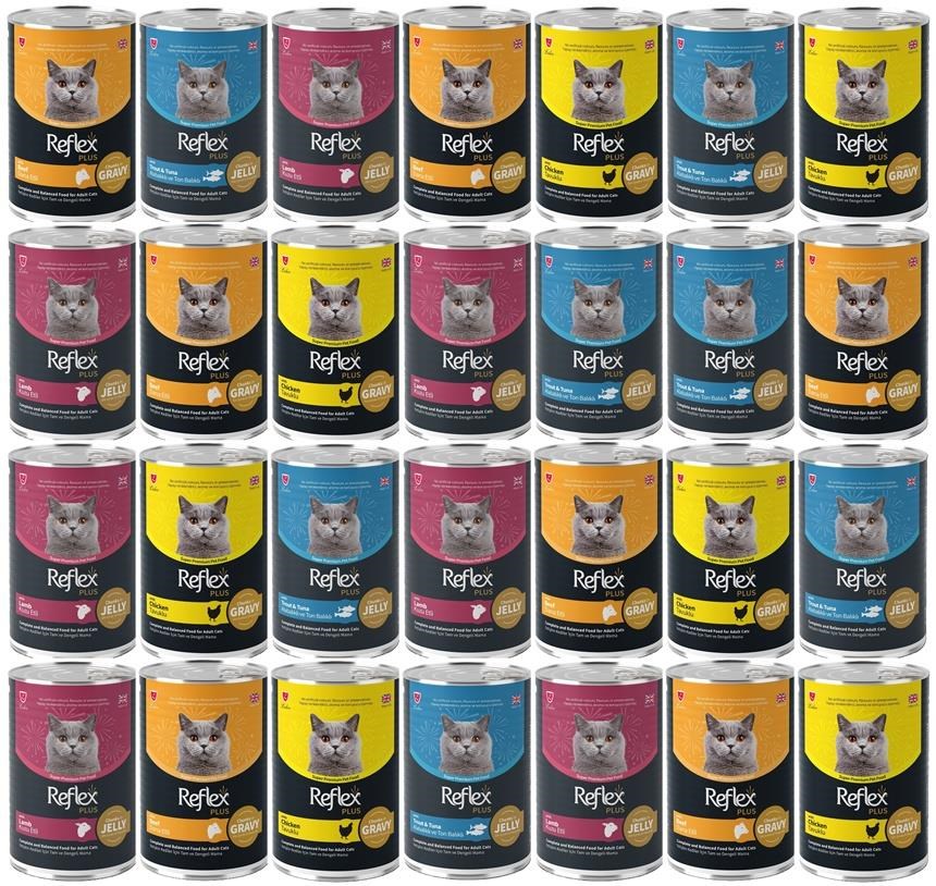 Reflex Plus KarışıkYetişkin Kedi Konservesi 400 Gr *28 ADET 