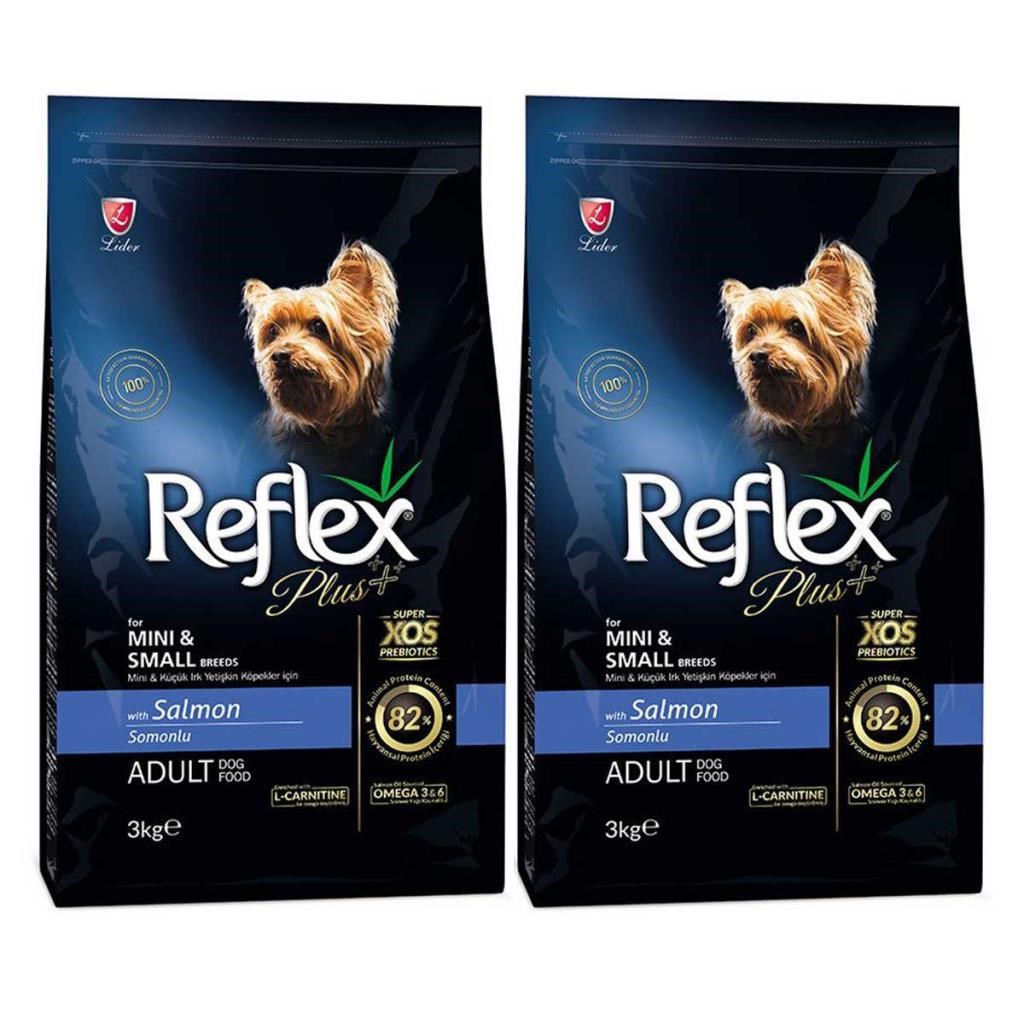 Reflex Plus Küçük Mini Irk Somonlu Yetişkin Köpek Maması 3 Kg 2 Adet