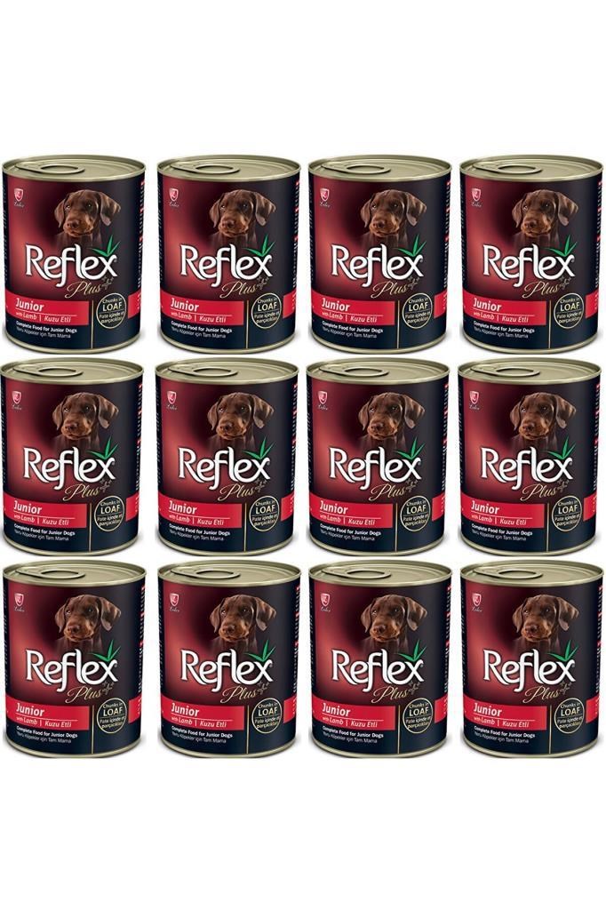 Reflex Plus Kuzulu Parça Etli Yavru Köpek Konservesi 395 Gr 12 Adet