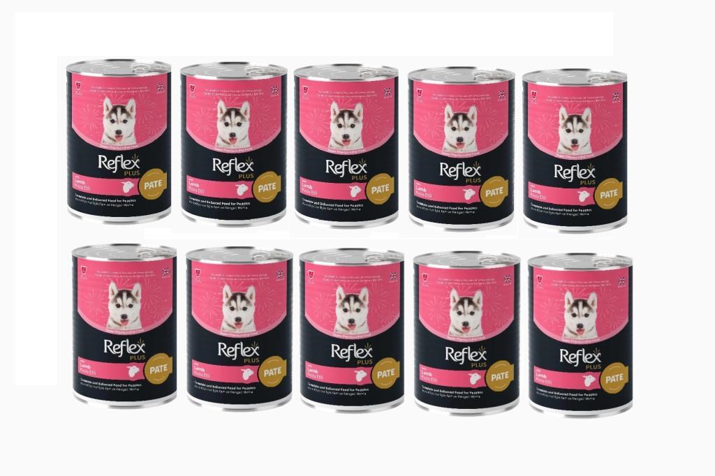 Reflex Plus Pate İçinde Et Parçacıklı Yavru Köpek Maması 395 Gr*10 Adet