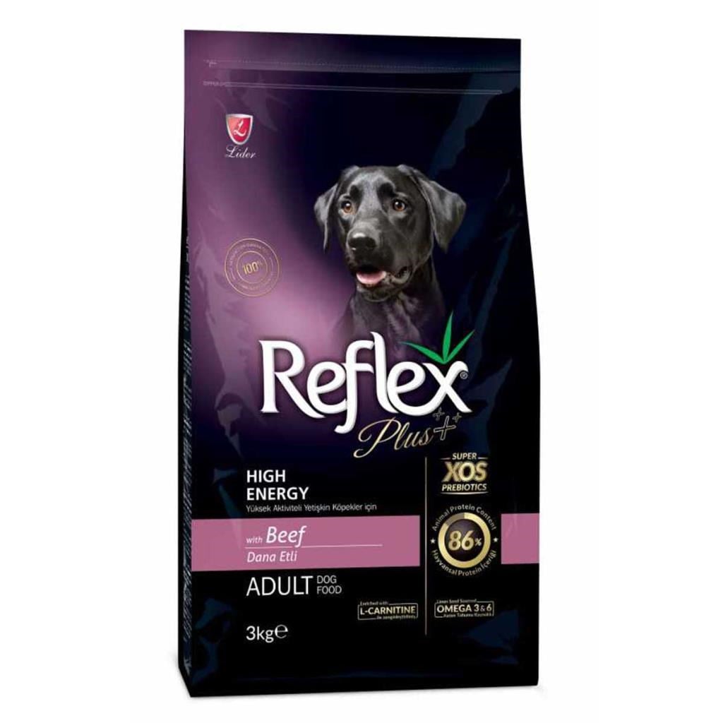 Reflex Plus Yüksek Aktiviteli Dana Etli Yetişkin Köpek Maması 3 Kg