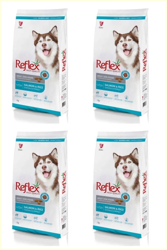 Reflex Somonlu ve Pirinçli Yetişkin Köpek Maması 3kg*4 ADET