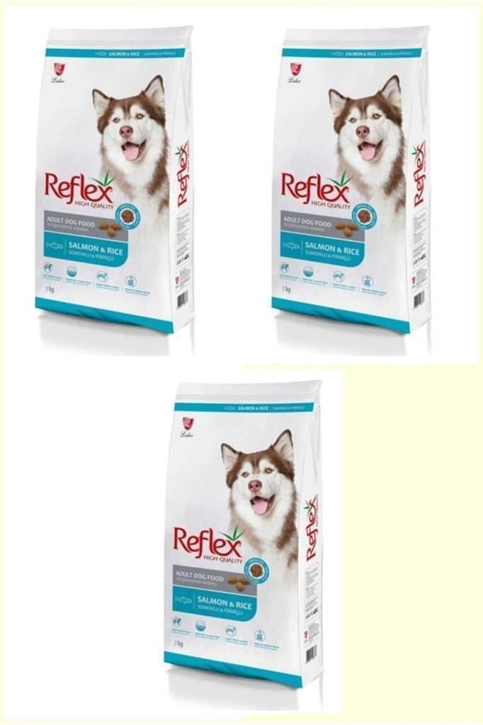 Reflex Somonlu ve Pirinçli Yetişkin Köpek Maması 3kg* 3 ADET