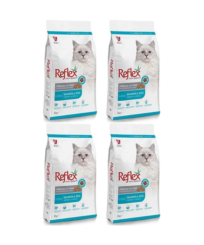 Reflex Sterilised Kısırlaştırılmış Balıklı Yetişkin Kedi Maması 2 Kg*4 Adet