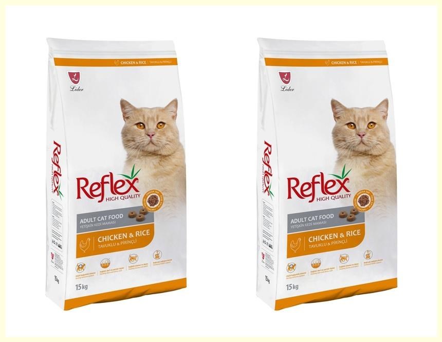Reflex Tavuklu Yetişkin Kedi Maması 15kg 2 Adet