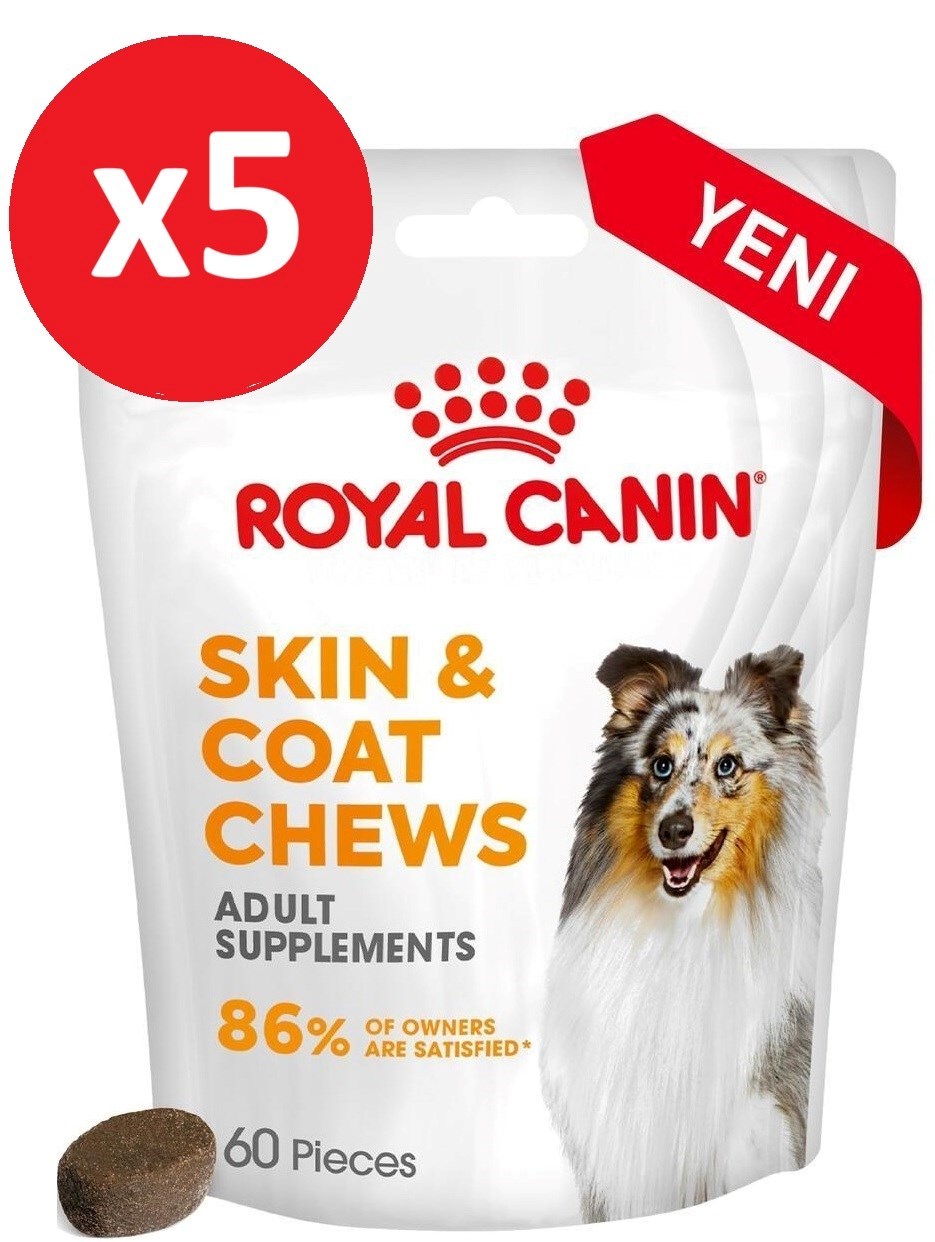 Royal Canin Deri ve Tüy Sağlığını Destekleyen Köpek Ödül Maması 240g*5 Paket