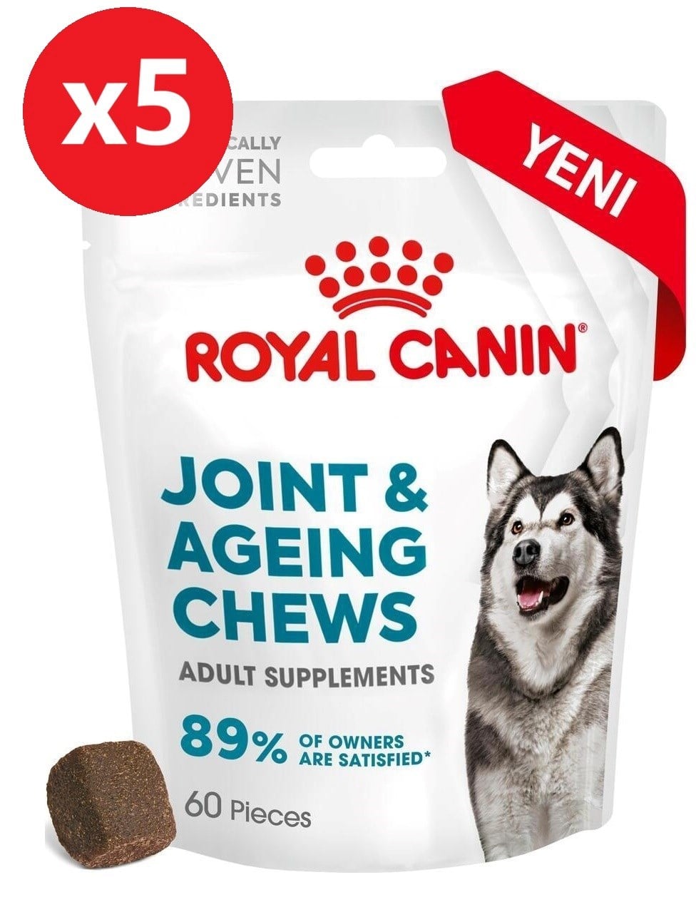 Royal Canin Joint&Ageing Chews Sağlıklı Yaşlanmayı Destekleyen Köpek Ödül Maması 240g*5 Paket