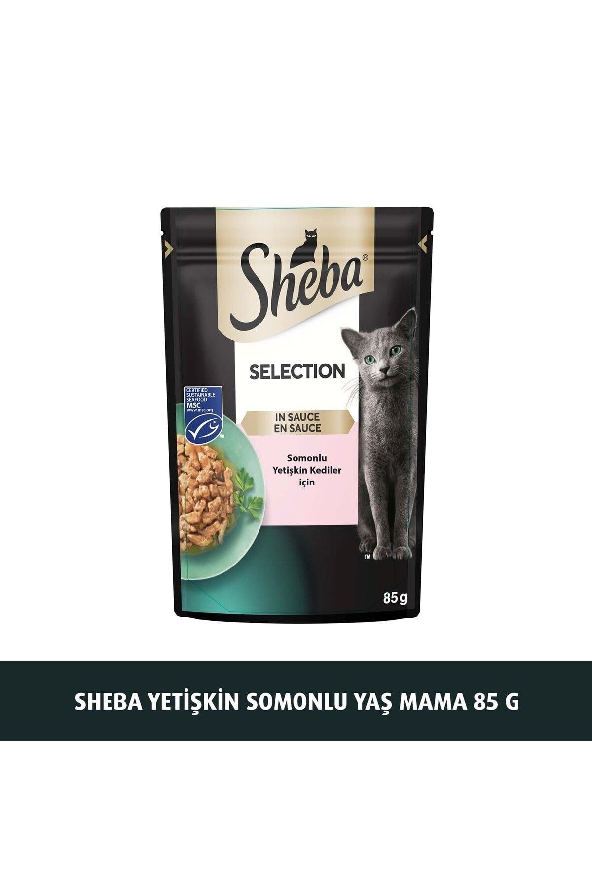 SHEBA Pouch Yaş Mama Somonlu 85 Gr 12 Adet