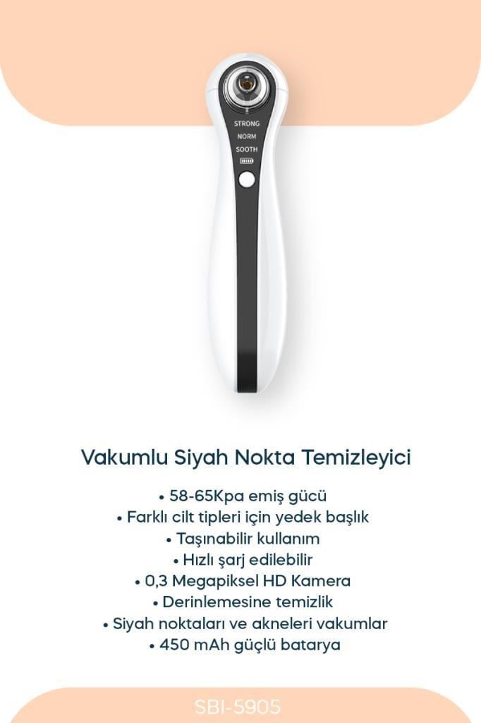Sinbo 3’ü 1 Arada Yüz Bakım Seti Gözenek Temizleme + Peeling + Masaj