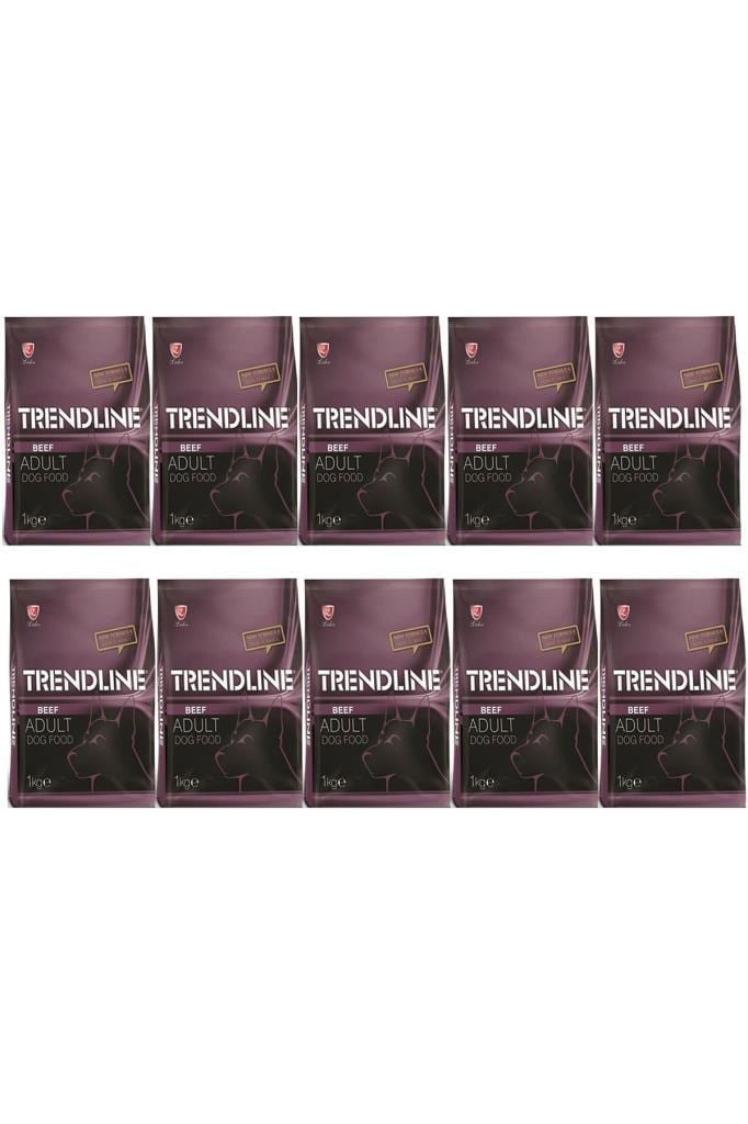 Trendline Biftekli Yetişkin Köpek Maması 1 Kg 10 Adet