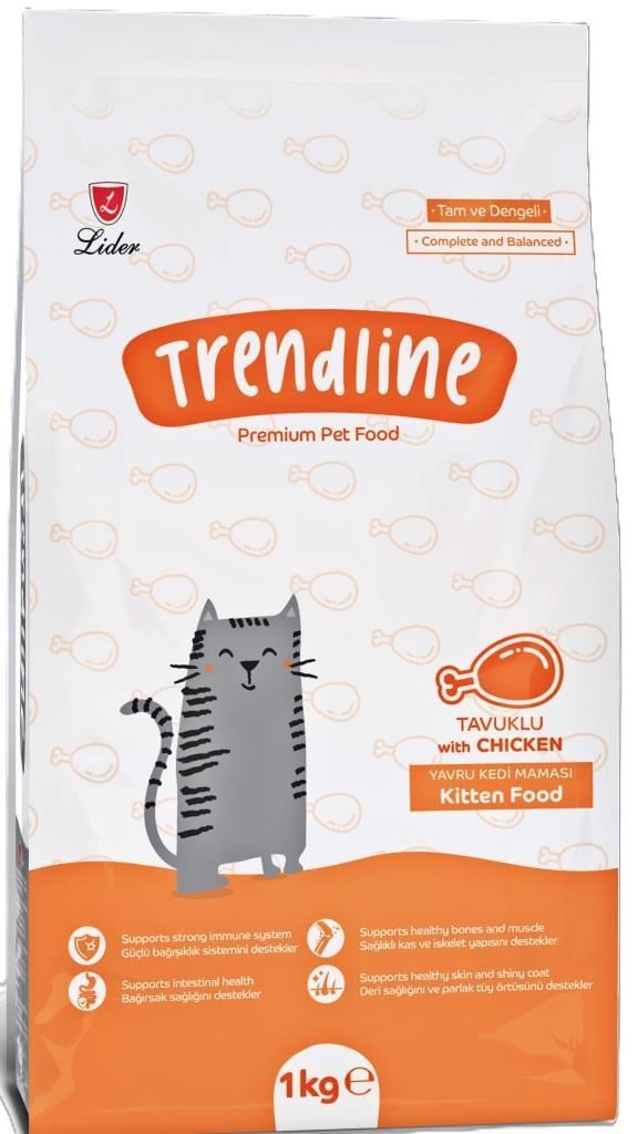 Trendline Kitten Tavuklu Yavru Kedi Maması 1 kg