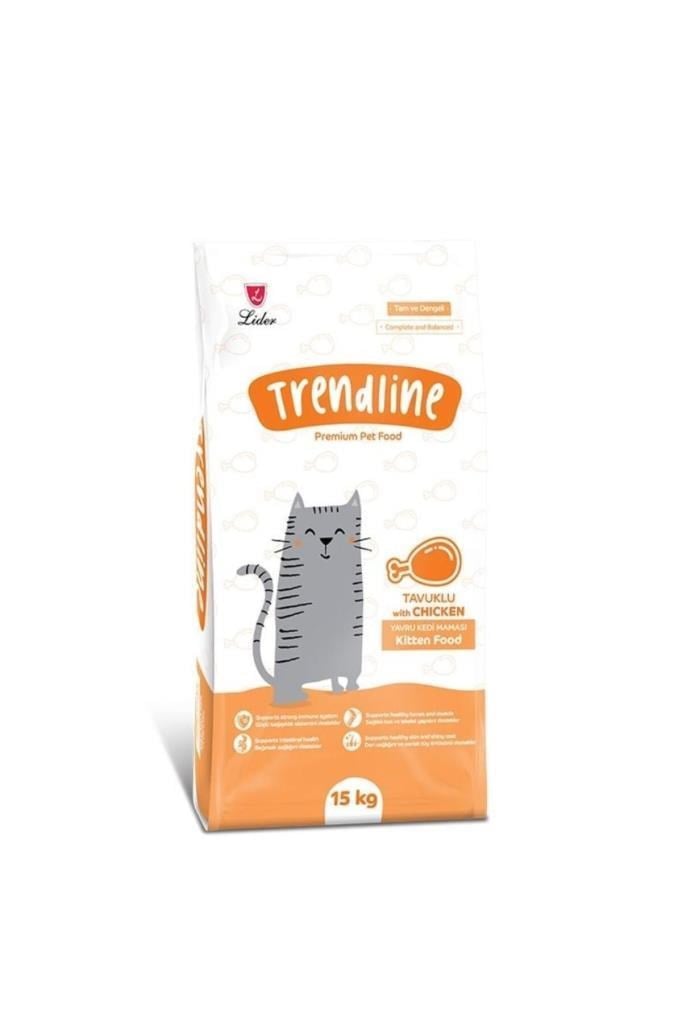 Trendline Tavuklu Yavru Kedi Mamasi 15 Kg