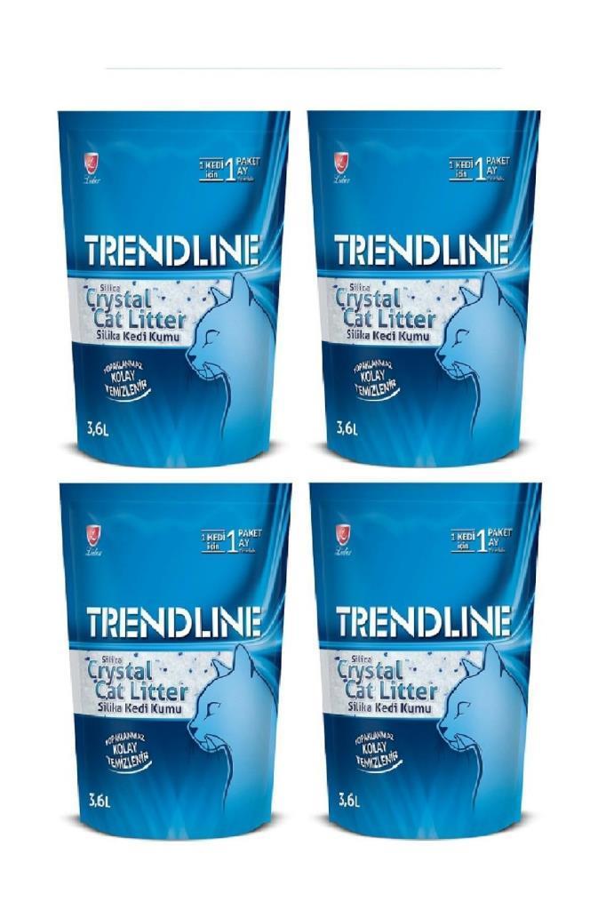 Trendline Tozsuz Silika Kedi Kumu 3,6 Lt 4 Adet