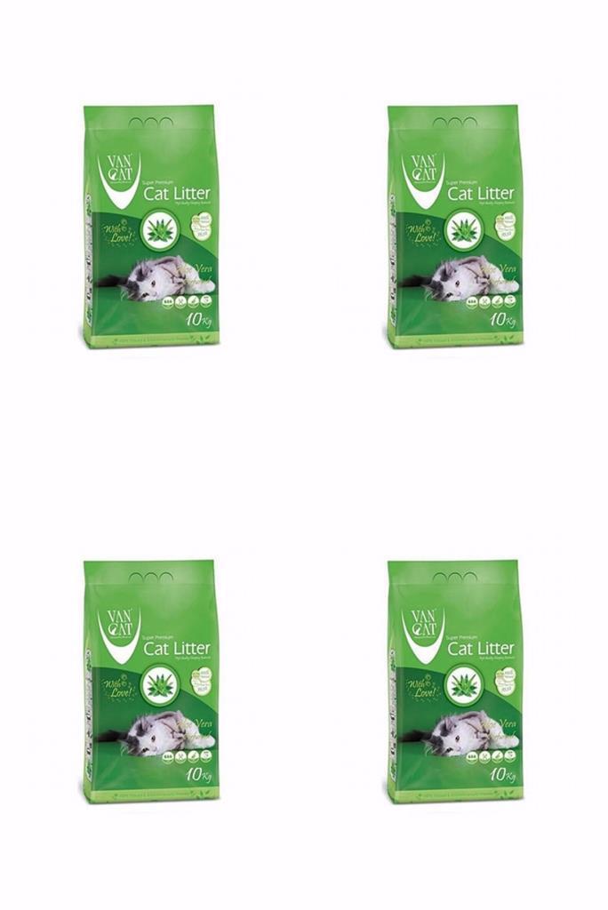 Vancat Aloe Vera İnce Taneli Kedi Kumu 5 Kg  X 4 Adet