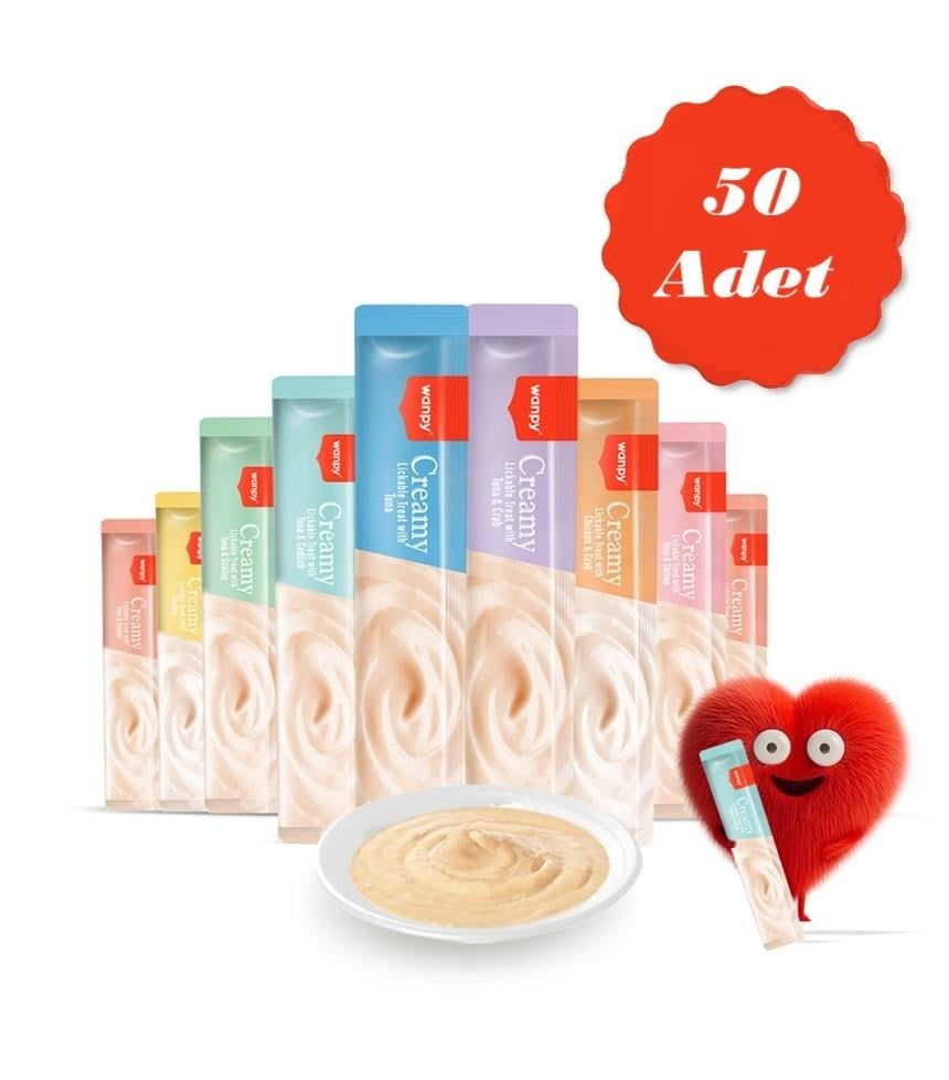 Wanpy Karışık Kedi Sıvı Ödülü 14 gr 25li 2 Eko Paket
